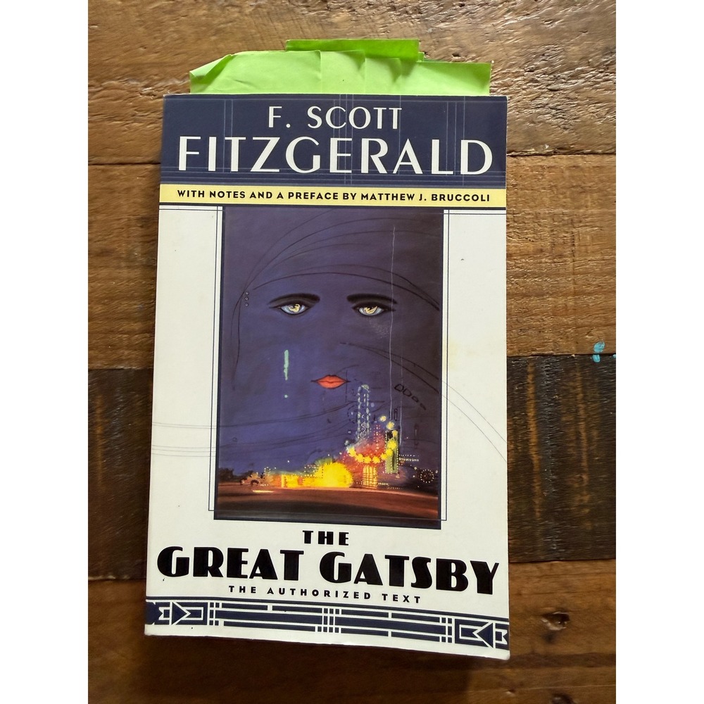 The Great Gatsby F. Scott Fitzgerald Authorized Text Scribner Paperback Book